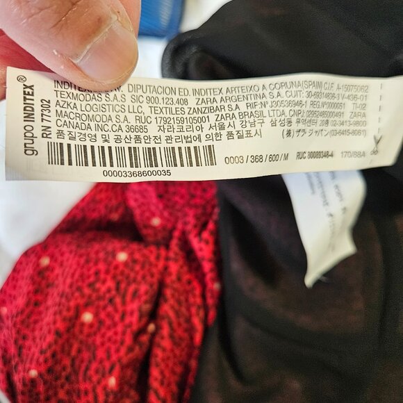 NWT ZARA Mini Dress in red print size m - Picture 16 of 16